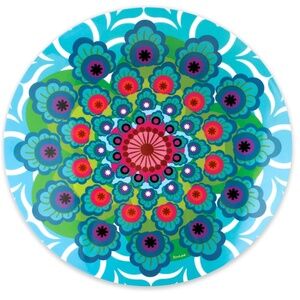 French Bull Melamine 15" Raj Lazy Susan with Non-Slip Base - Multi